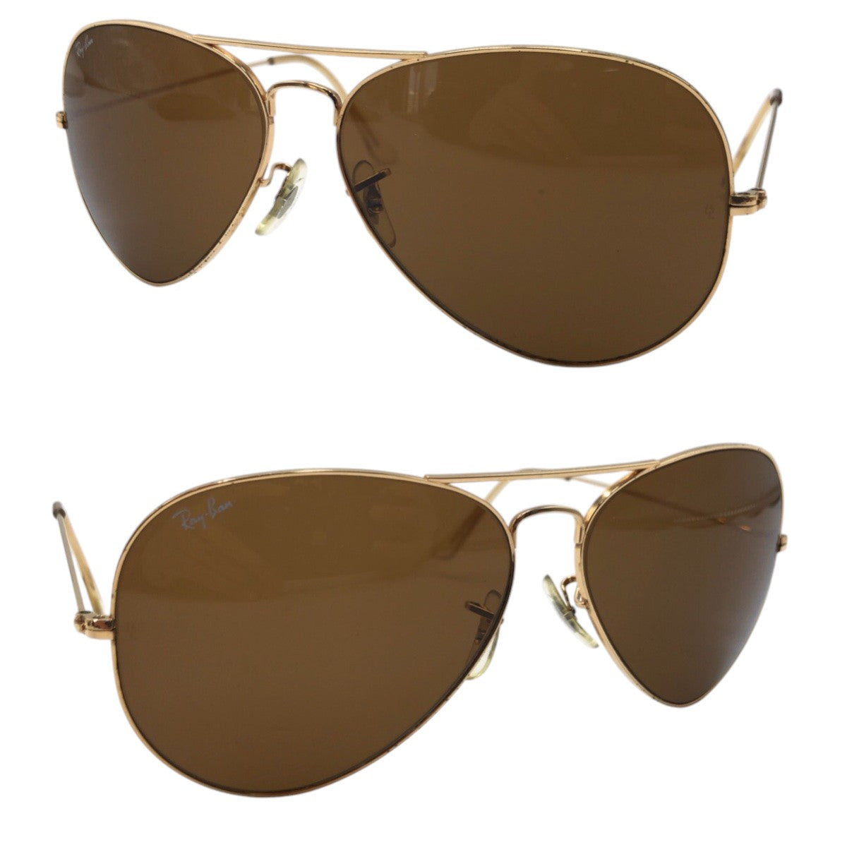 15806
Ray-Ban レイバン B&L ボシュロム アビエーター ゴールド ブラウン メタル サングラス 男女兼用 ティアドロップ  メンズ