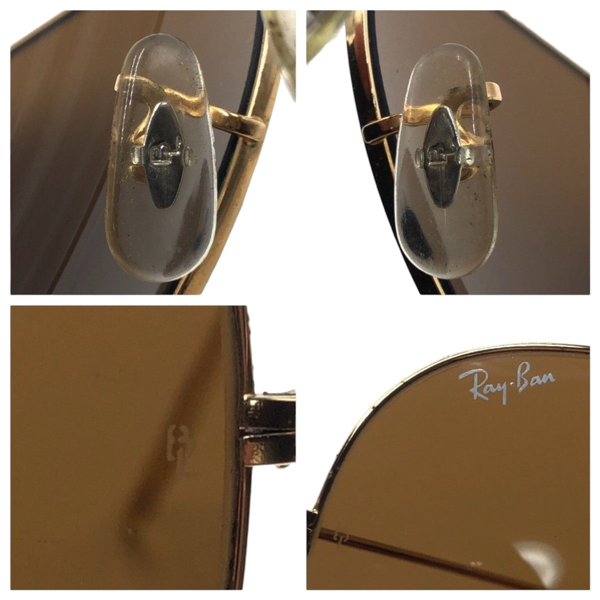 15806
Ray-Ban レイバン B&L ボシュロム アビエーター ゴールド ブラウン メタル サングラス 男女兼用 ティアドロップ  メンズ