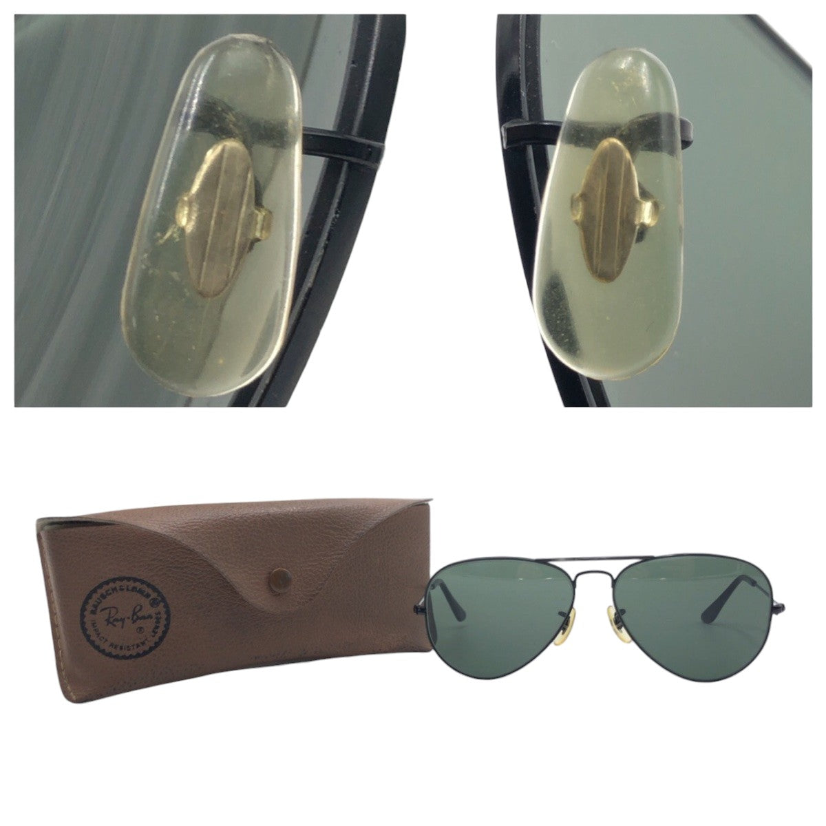 15810
Ray-Ban レイバン ヴィンテージ B&L ボシュロム アビエーター ブラック 黒 メタル サングラス ティアドロップ  メンズ