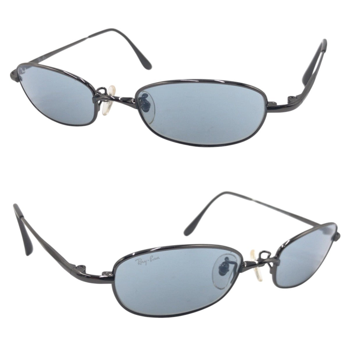 15812
Ray-Ban レイバン ブラック ブルー メタル RB3152 004/46 49□19 130 サングラス 男女兼用 オーバル  メンズ