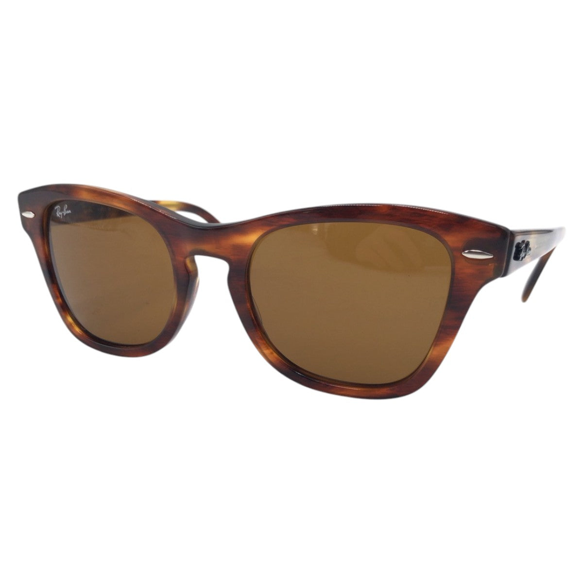 15813
 Ray-Ban Brown Plastic RB07078-F 954/33 53□21 145 3N Sunglasses Unisex Wellington Men's