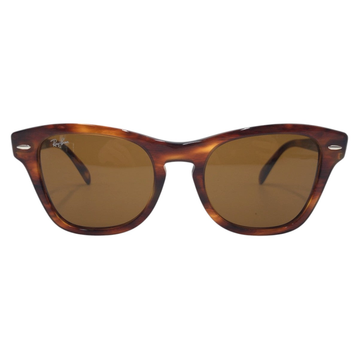 15813
Ray-Ban レイバン ブラウン プラスチック RB07078-F 954/33 53□21 145 3N サングラス 男女兼用 ウェリントン  メンズ