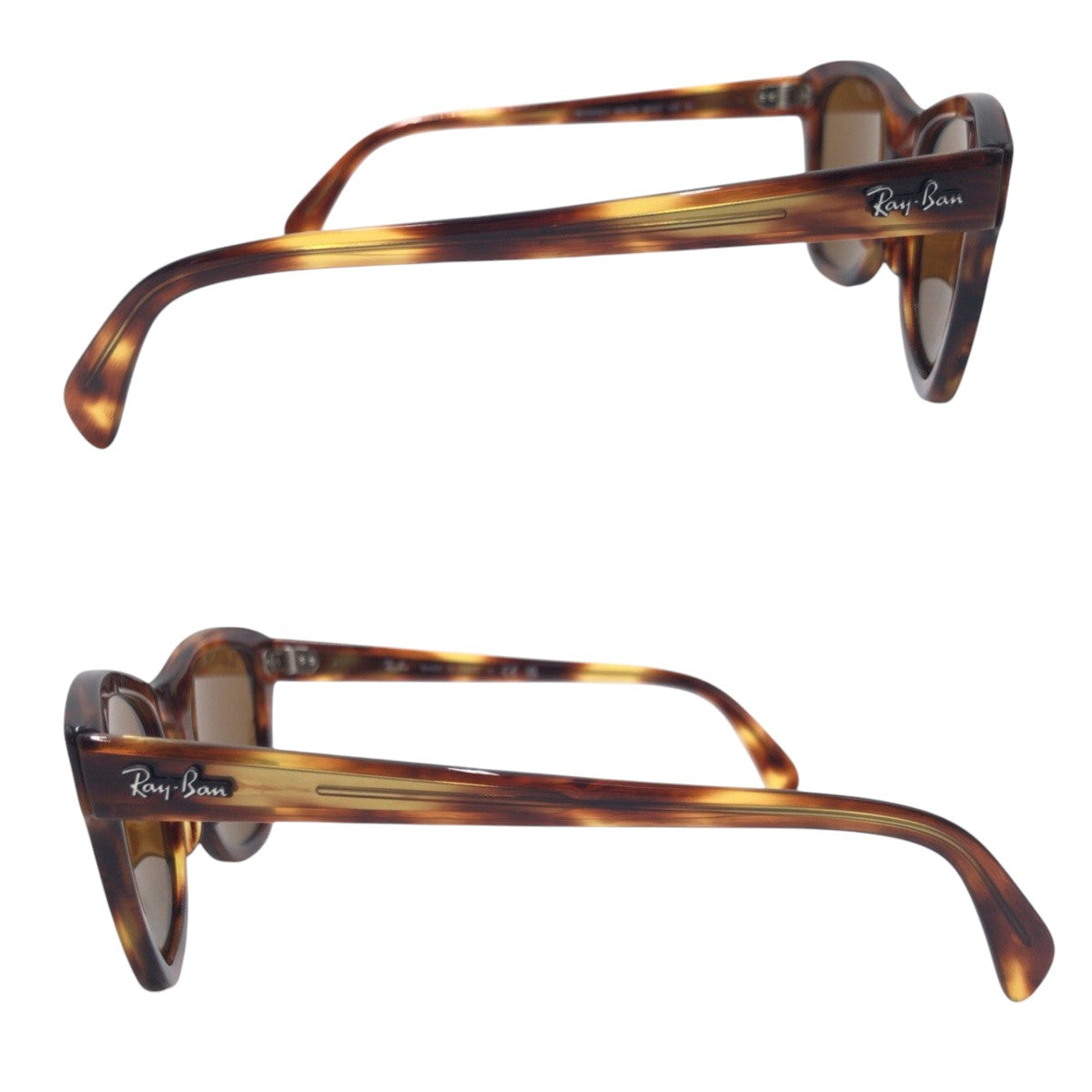 15813
Ray-Ban レイバン ブラウン プラスチック RB07078-F 954/33 53□21 145 3N サングラス 男女兼用 ウェリントン  メンズ
