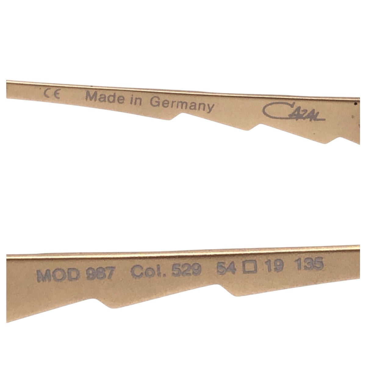 15816
CAZAL カザール レオパード ゴールド メタル MOD.987 Col.529 54□19 135 サングラス メガネフレーム  メンズ