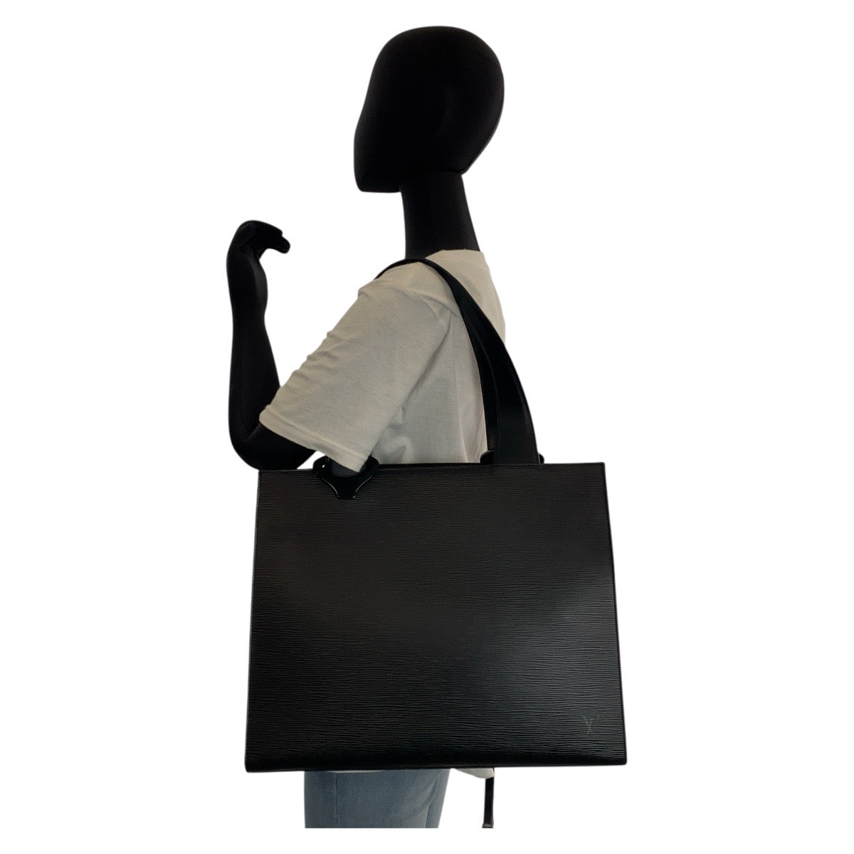 15818
LOUIS VUITTON ルイヴィトン エピ ジェモ ノワール ブラック 黒 シルバー金具 レザー M52452 トートバッグ ショルダーバッグ  レディース