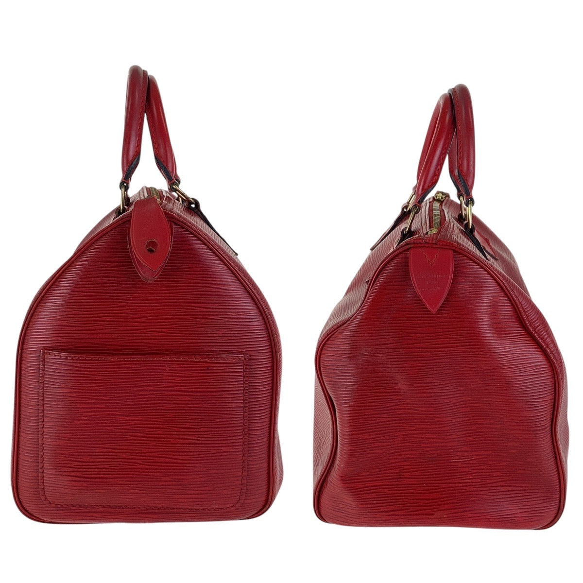 15819
LOUIS VUITTON Epi Speedy 30 Red Gold Hardware Epi Leather M43017 Handbag Boston Bag Ladies