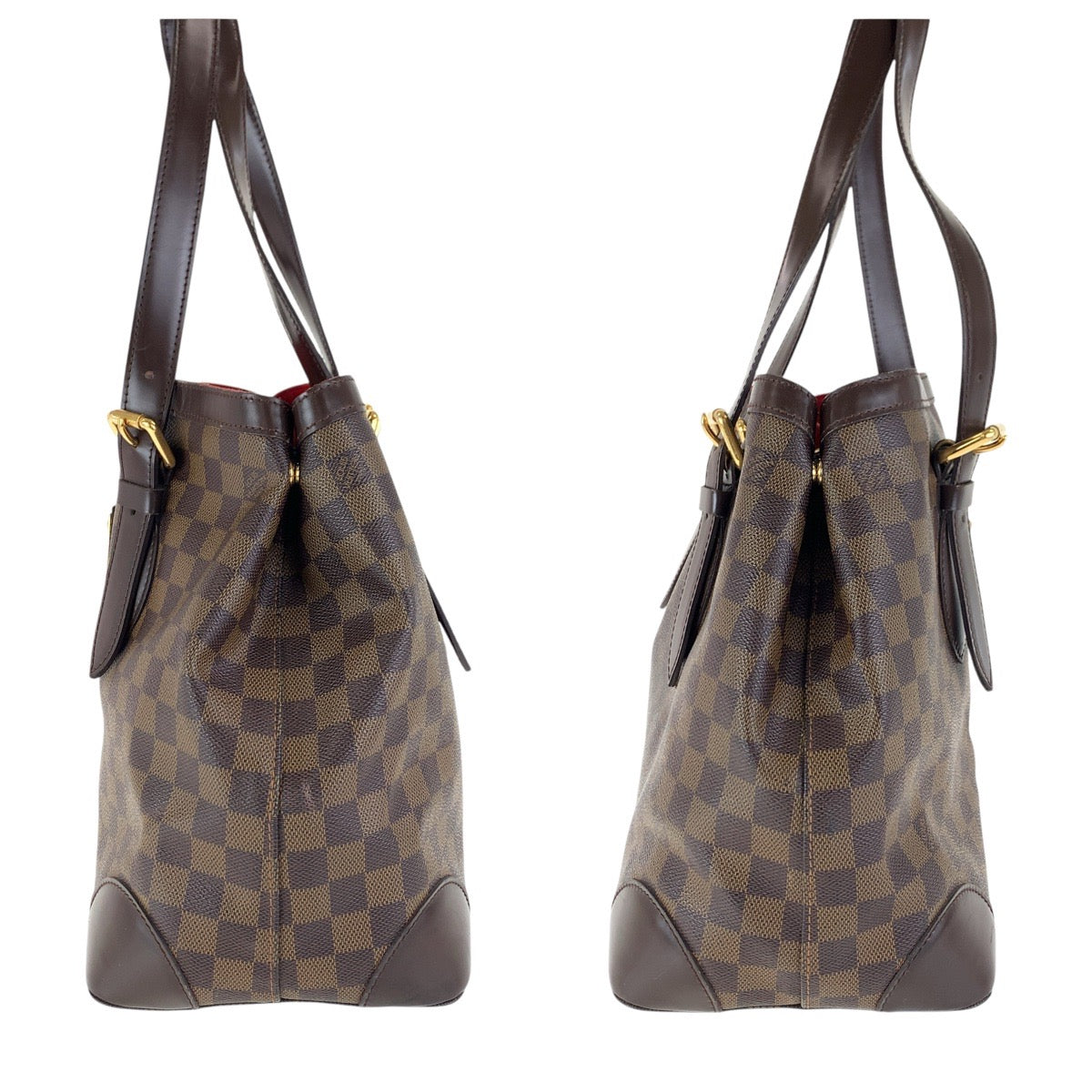 15820
 
LOUIS VUITTON Damier Hampstead MM Brown Gold Hardware PVC/Leather N51204 Tote Bag Shoulder Bag Women's