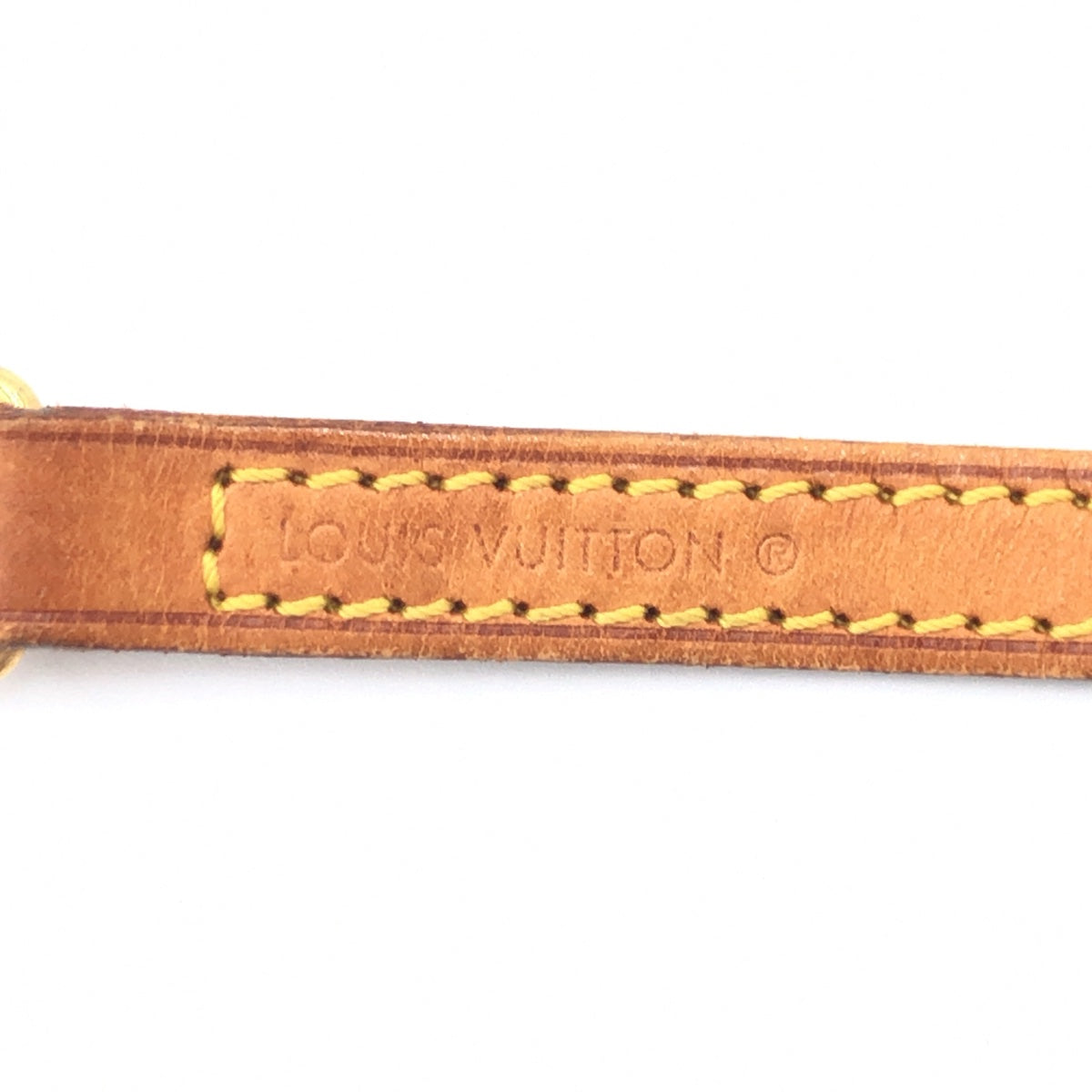 15822
LOUIS VUITTON ルイヴィトン ブラウン ゴールド金具 レザー ショルダーストラップ 男女兼用  レディース