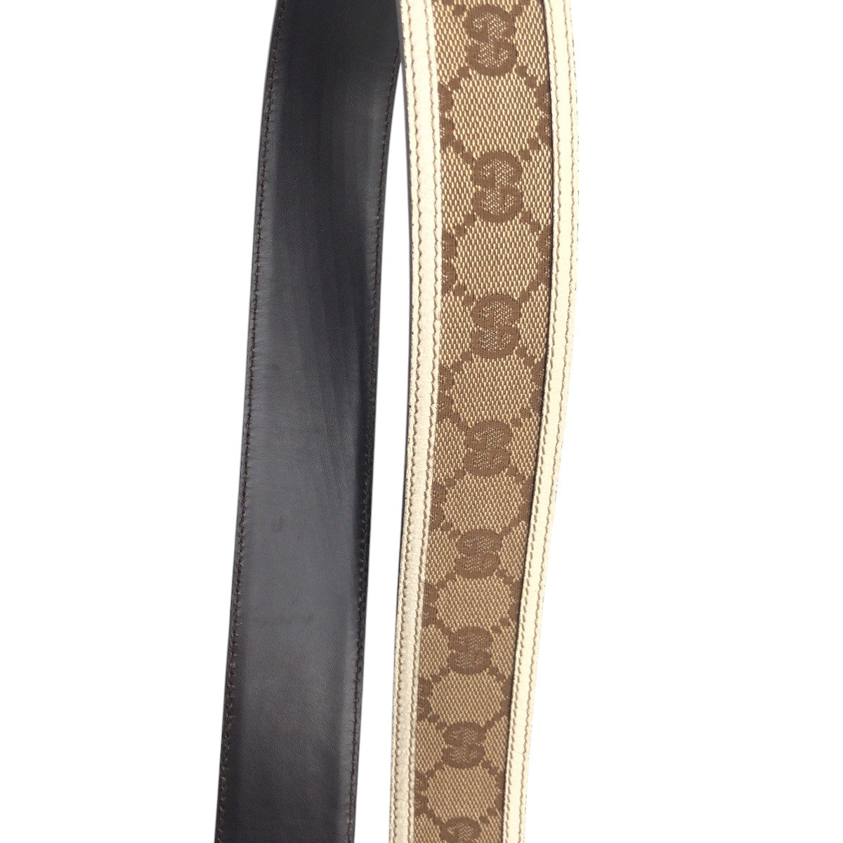 15823
GUCCI グッチ GG柄 ブラウン シルバー GGキャンバス / メタル 114876 493949 80 32 ベルト 男女兼用  レディース
