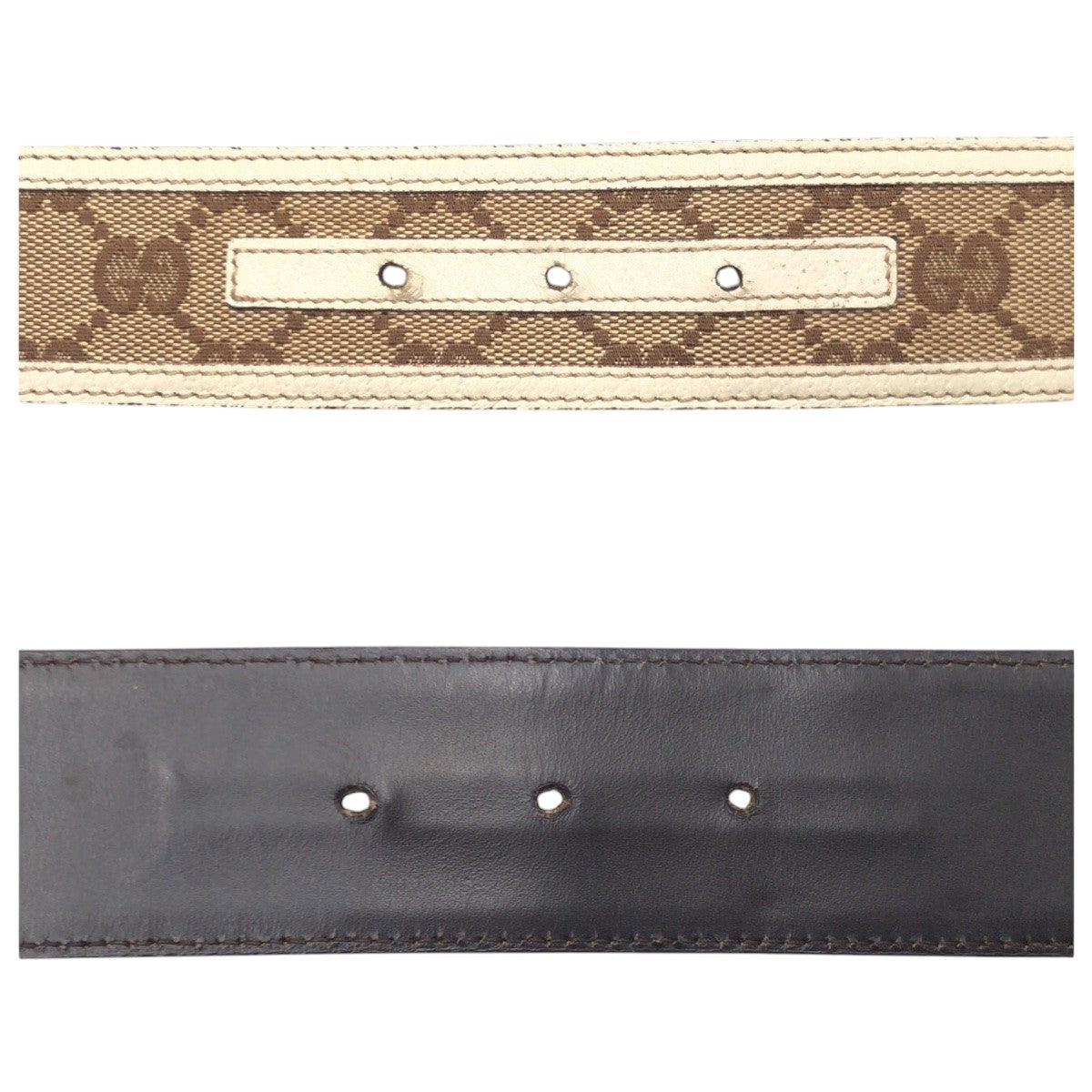 15823
GUCCI グッチ GG柄 ブラウン シルバー GGキャンバス / メタル 114876 493949 80 32 ベルト 男女兼用  レディース