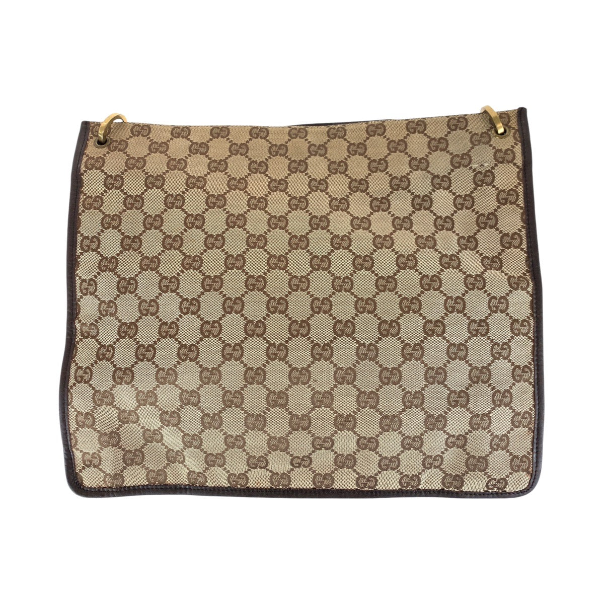 15824
GUCCI グッチ ブラウン ゴールド金具 GGキャンバス 90656 ショルダーバッグ  レディース