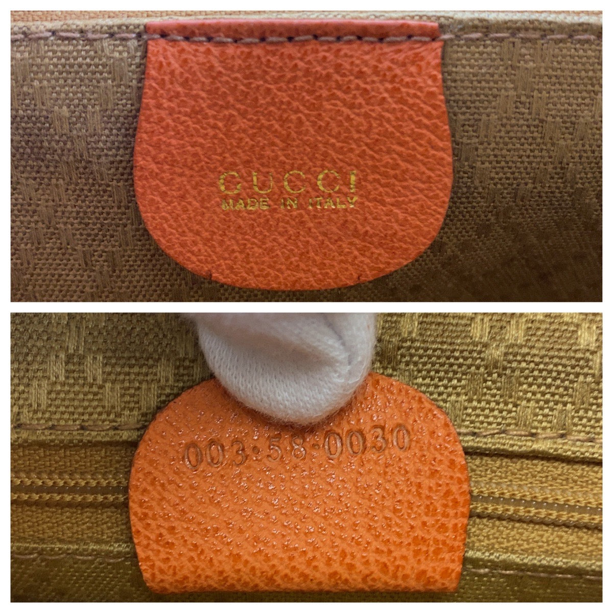 15828
GUCCI グッチ バンブー オレンジ ゴールド金具 スウェード 003 58 0030 リュック バックパック  レディース AB29