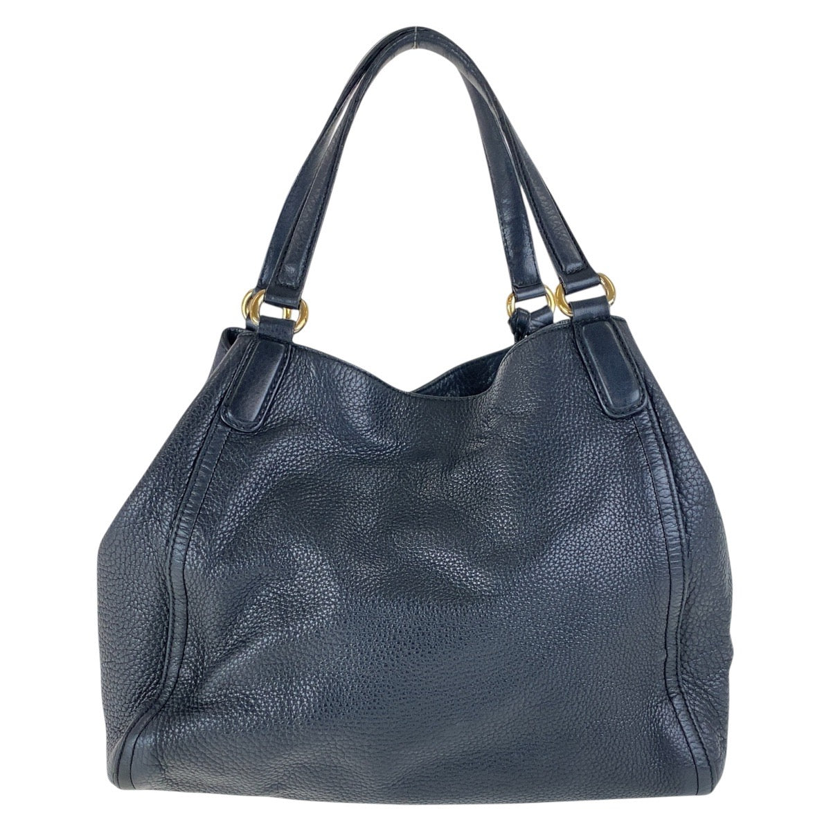 15830
 GUCCI Soho Black Silver Hardware Leather Shoulder Bag 282309 Women's