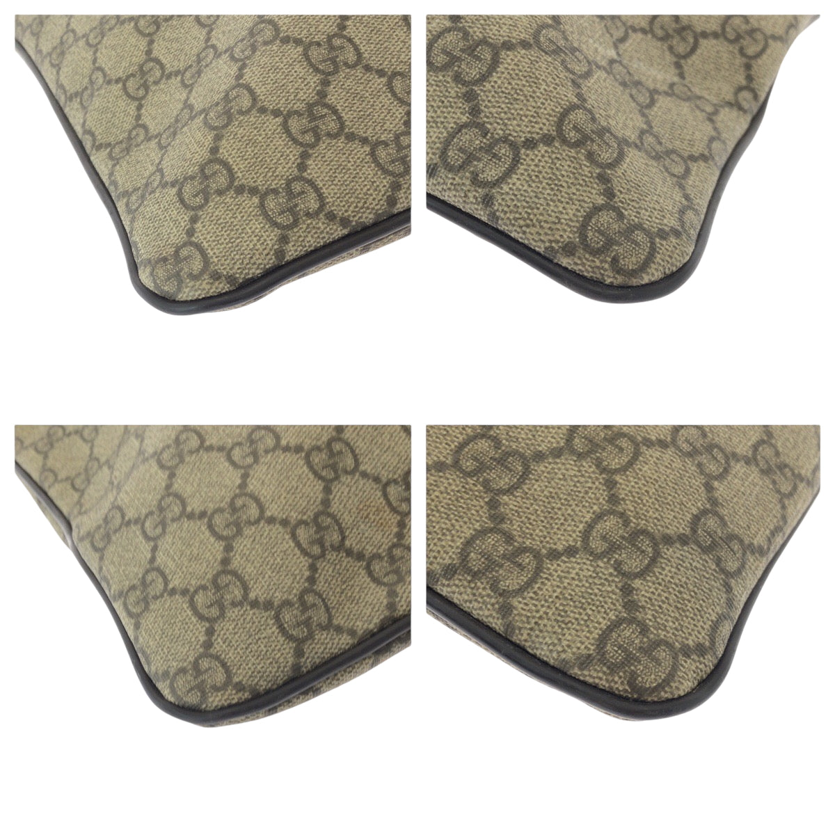 15841
GUCCI グッチ ブラウン ゴールド金具 GGスプリームキャンバス 201446 ショルダーバッグ メッセンジャーバッグ  メンズ