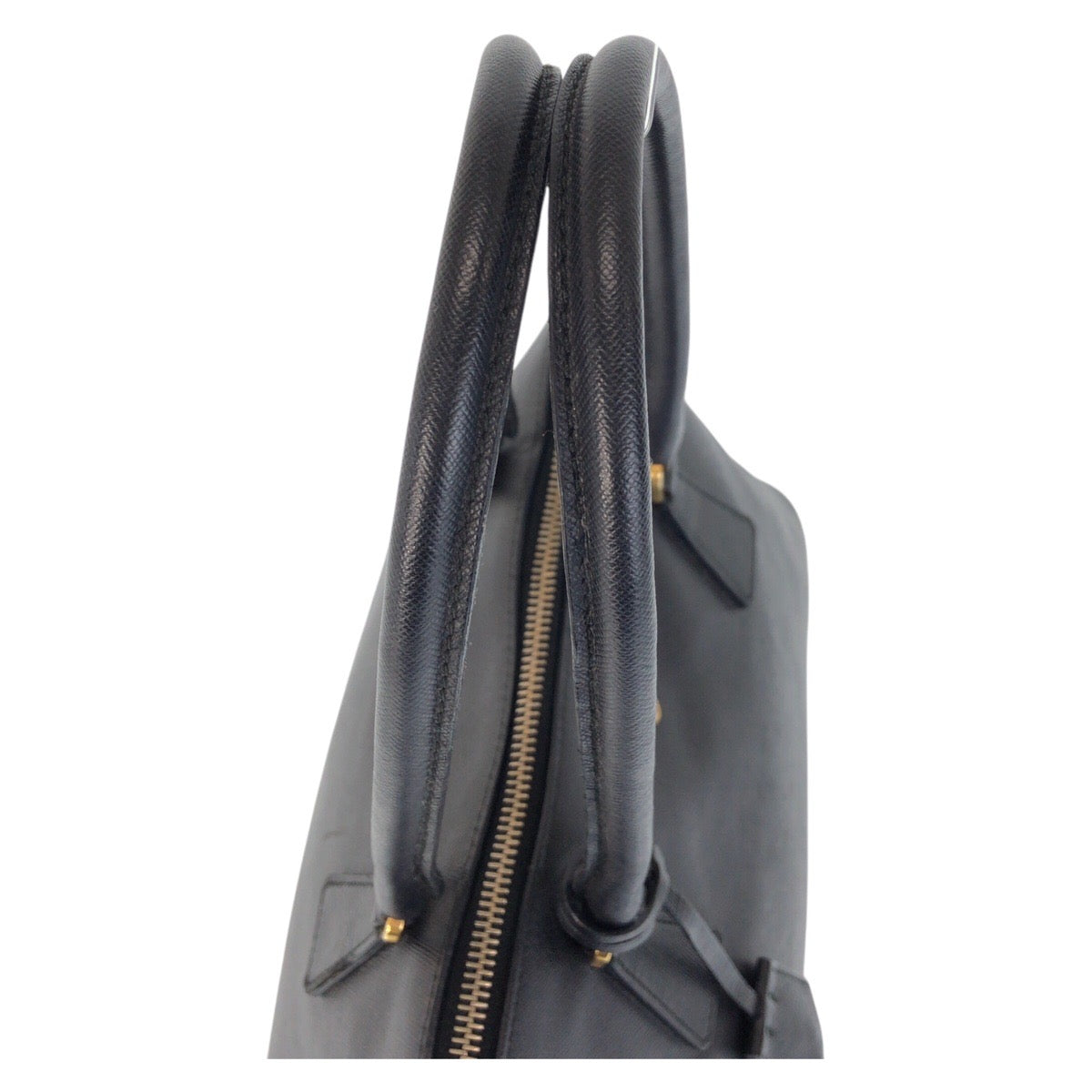15842
PRADA プラダ サフィアーノ ブラック 黒 ゴールド金具 レザー ハンドバッグ ショルダーバッグ  レディース AB54