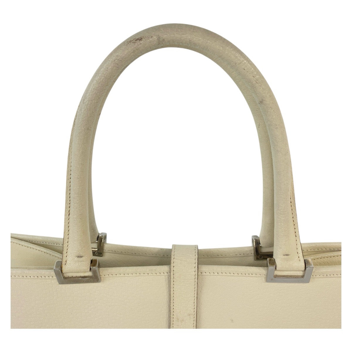 15845
GUCCI グッチ ジャッキー ホワイト アイボリー シルバー金具 レザー 002 1064 トートバッグ ショルダーバッグ レディース ABP38