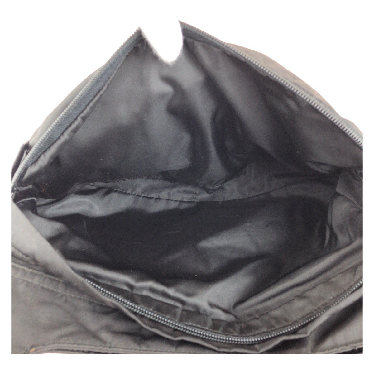 15847
 PRADA Tessuto Triangle Logo Plate Black Silver Hardware Nylon Shoulder Bag Messenger Bag Women's