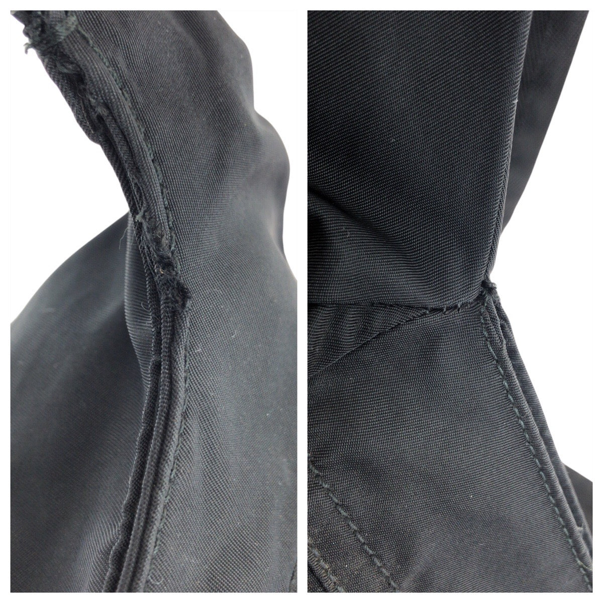 15847
 PRADA Tessuto Triangle Logo Plate Black Silver Hardware Nylon Shoulder Bag Messenger Bag Women's