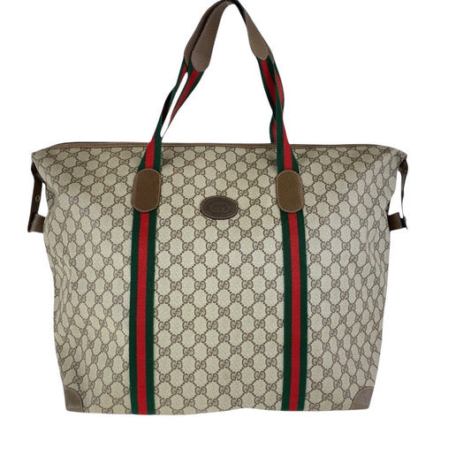 15864
GUCCI グッチ オールドグッチ シェリーライン ベージュ ブラウン マルチカラー GGスプリームキャンバス 89 19 012 ボストンバッグ 男女兼用  レディース