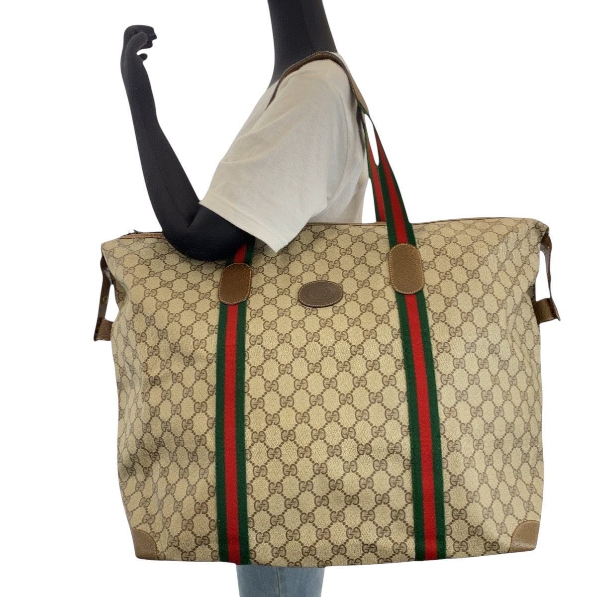 15864
GUCCI グッチ オールドグッチ シェリーライン ベージュ ブラウン マルチカラー GGスプリームキャンバス 89 19 012 ボストンバッグ 男女兼用  レディース