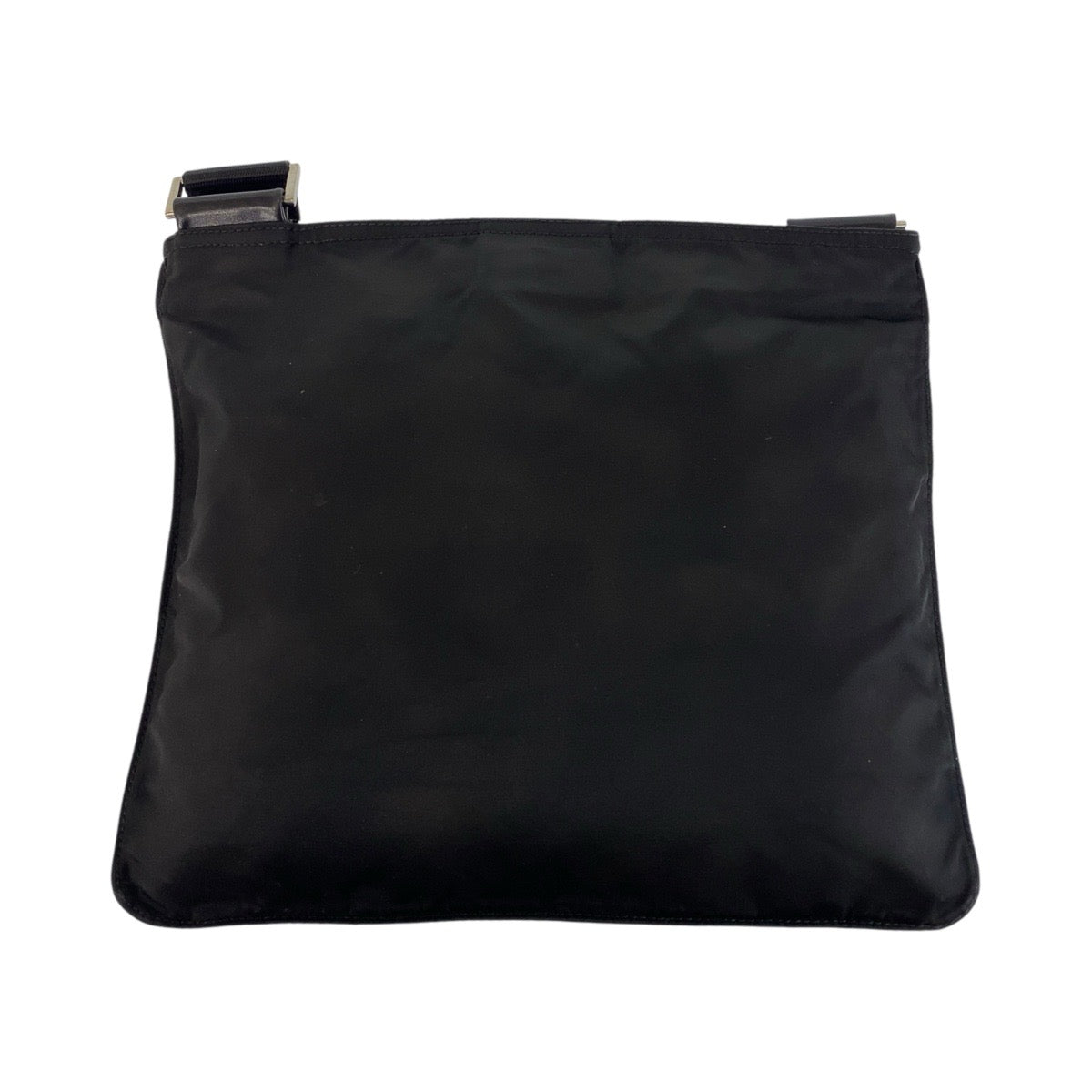 15867
PRADA プラダ テスート 三角ロゴプレート ブラック 黒 シルバー金具 ナイロン ショルダーバッグ メッセンジャーバッグ  レディース ABP40