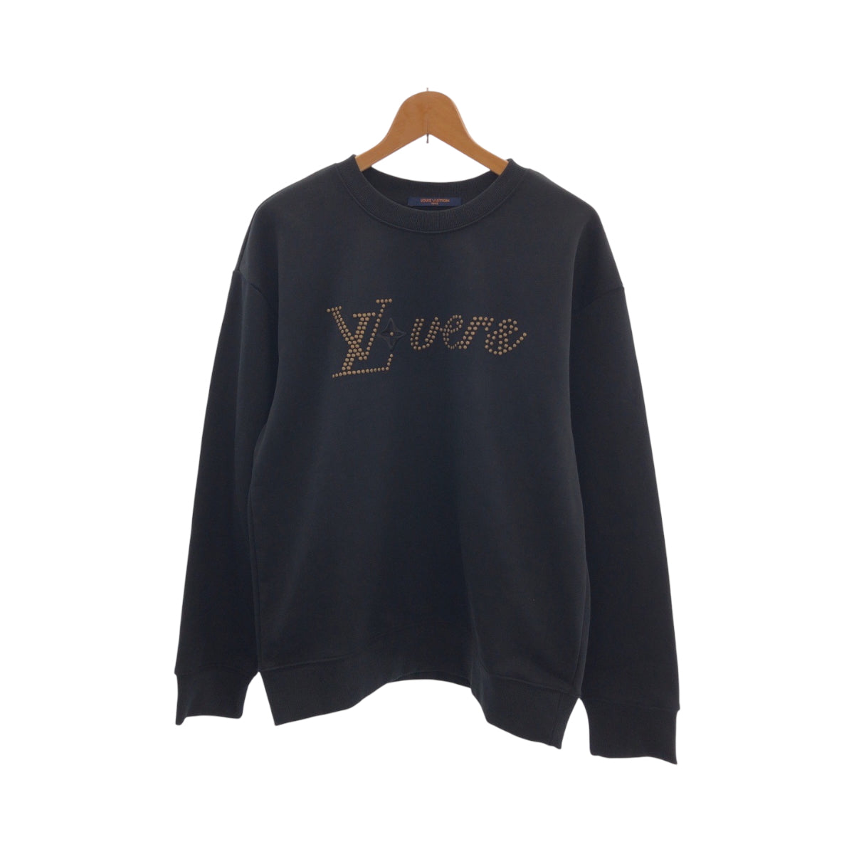 15908
LOUIS VUITTON ルイヴィトン 24SS スタッズ サイズS ブラック 黒 ゴールド金具 RM182M FMB HFY07W スウェット トレーナー  メンズ A130