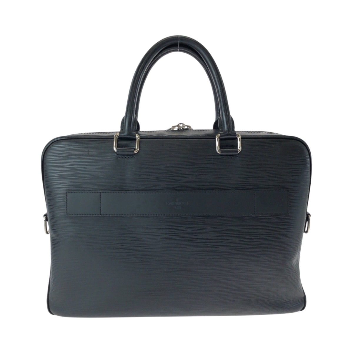 15883
LOUIS VUITTON ルイヴィトン エピ ポルトドキュマン ノワール ブラック 黒 シルバー金具 エピレザー M54092 ビジネスバッグ ハンドバッグ  メンズ