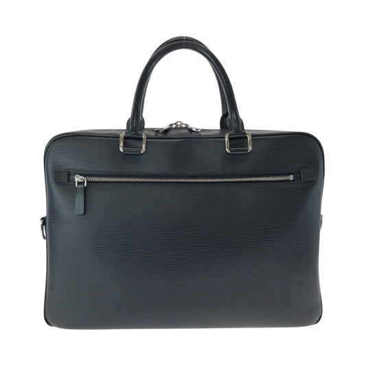 15883
LOUIS VUITTON ルイヴィトン エピ ポルトドキュマン ノワール ブラック 黒 シルバー金具 エピレザー M54092 ビジネスバッグ ハンドバッグ  メンズ