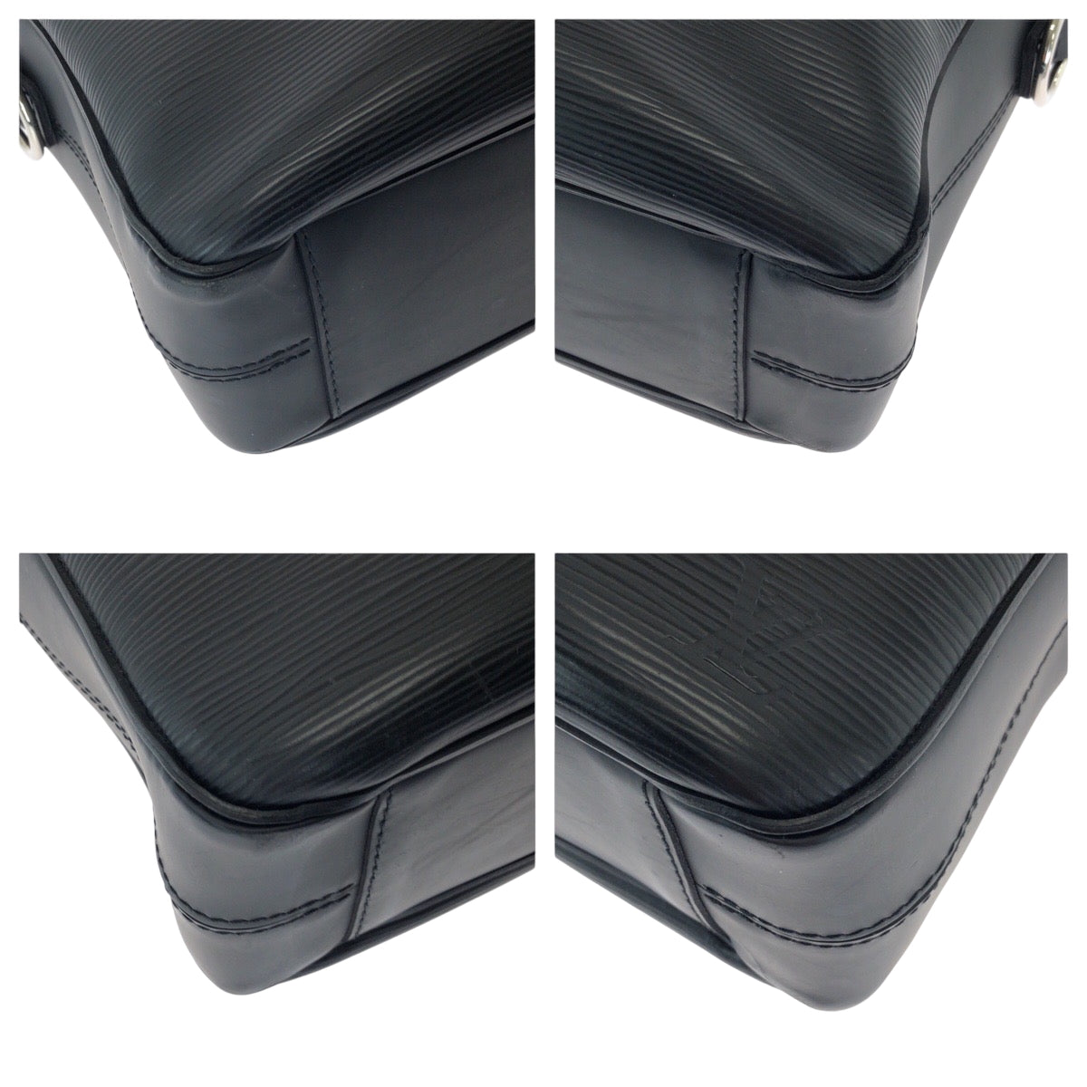 15883
LOUIS VUITTON ルイヴィトン エピ ポルトドキュマン ノワール ブラック 黒 シルバー金具 エピレザー M54092 ビジネスバッグ ハンドバッグ  メンズ