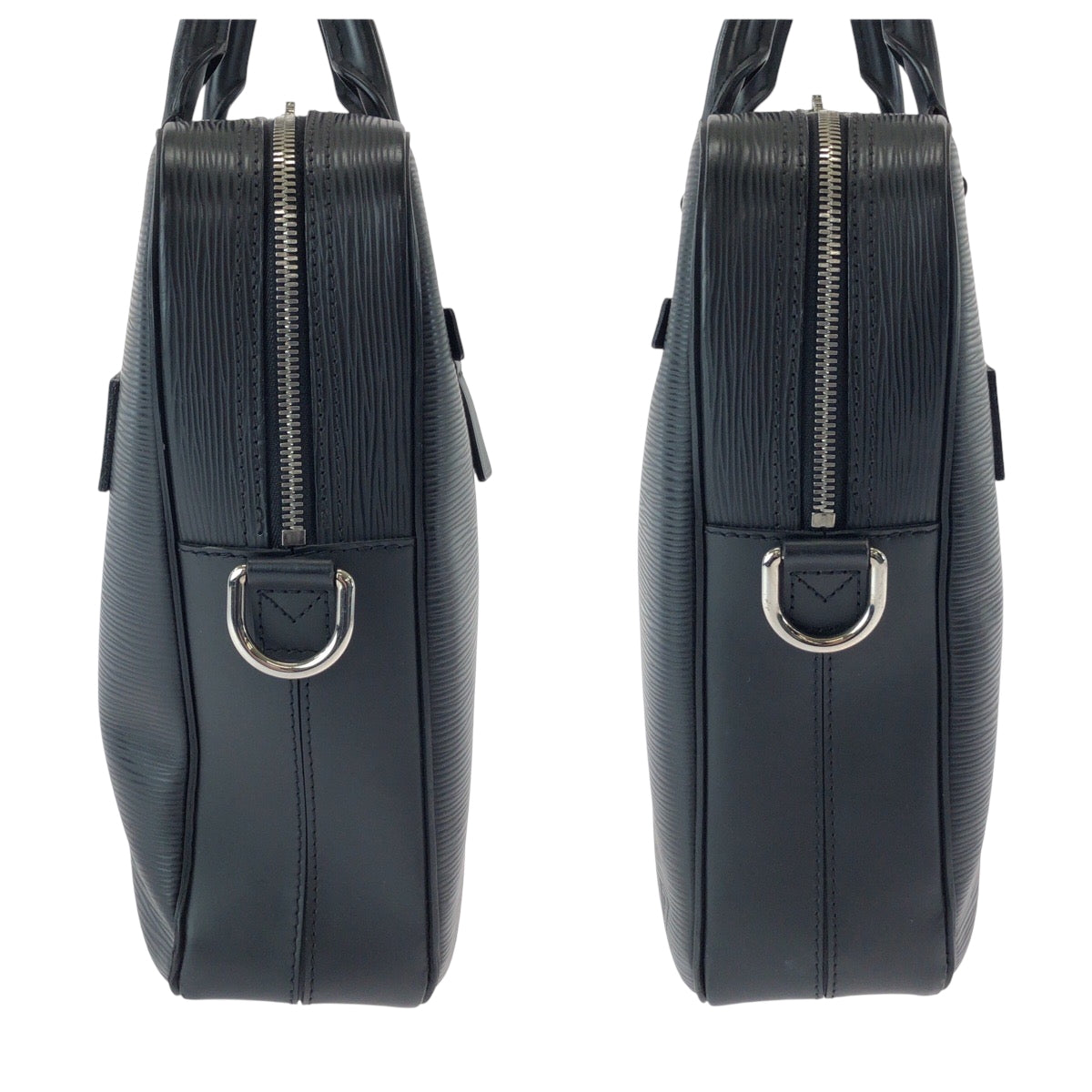 15883
LOUIS VUITTON ルイヴィトン エピ ポルトドキュマン ノワール ブラック 黒 シルバー金具 エピレザー M54092 ビジネスバッグ ハンドバッグ  メンズ