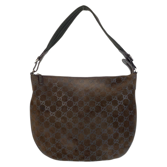 15886
GUCCI グッチ ブラウン GGキャンバス / スウェード 001 1206 ショルダーバッグ  レディース AB27