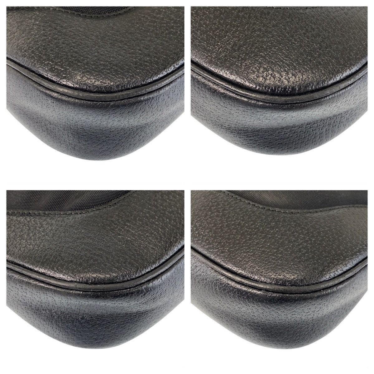 15887
GUCCI グッチ ジャッキー ブラック 黒 ナイロン / レザー 001 3346 ショルダーバッグ  レディース