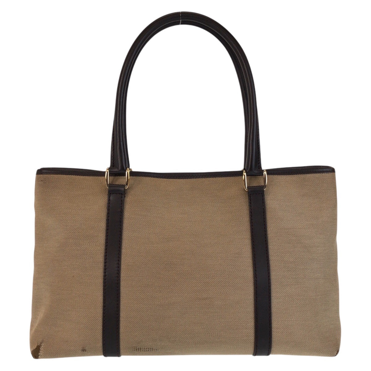 15892
GUCCI グッチ ベージュ ブラウン ゴールド金具 キャンバス / レザー 257302 トートバッグ ショルダーバッグ  レディース