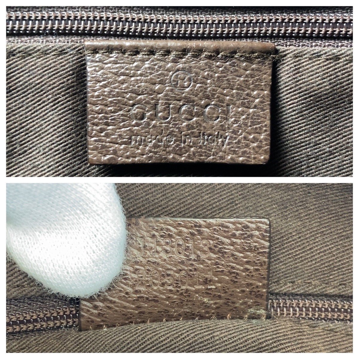 15895
GUCCI グッチ ベージュ ブラウン GGキャンバス / レザー 113013 ショルダーバッグ メッセンジャーバッグ  レディース