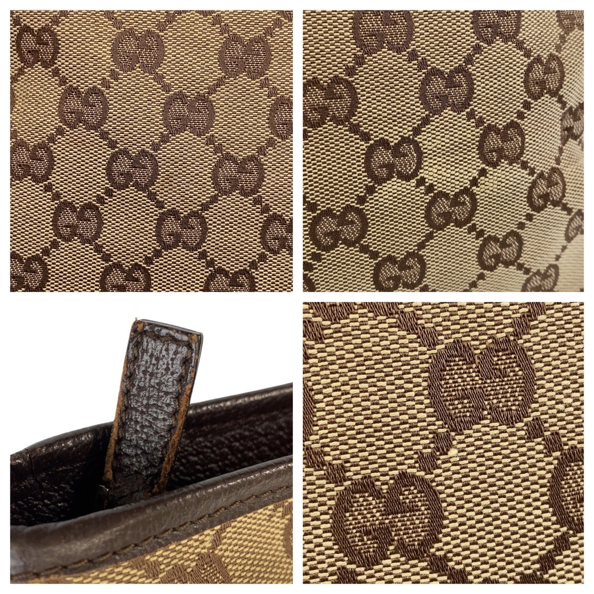 15895
GUCCI グッチ ベージュ ブラウン GGキャンバス / レザー 113013 ショルダーバッグ メッセンジャーバッグ  レディース