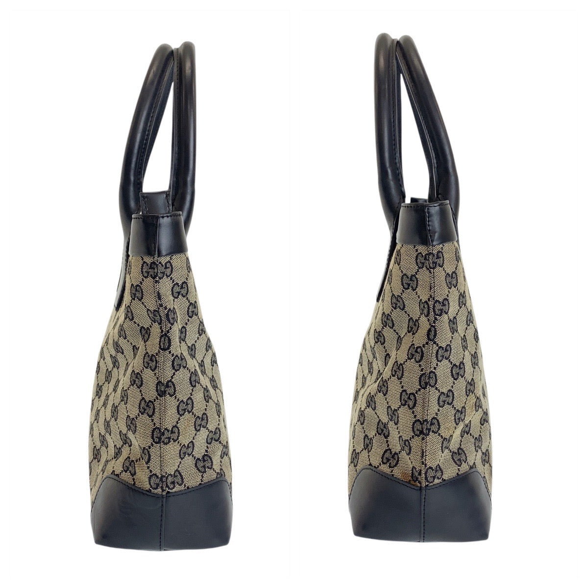 15900
GUCCI グッチ グレー ブラック 黒 GGキャンバス / レザー 002 1119 トートバッグ ショルダーバッグ  レディース