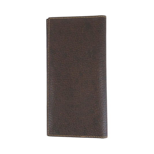 15910
GUCCI グッチ ヴィンテージ オールドグッチ ブラウン ゴールド金具 レザー 034 001 0908 長財布 ロングウォレット  メンズ