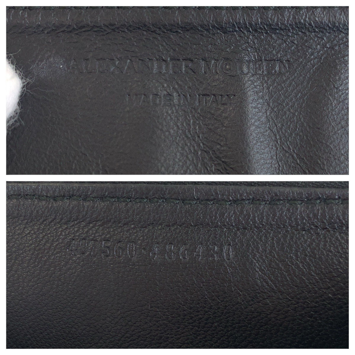 15913
Alexander McQueen アレキサンダーマックイーン ブラック 黒 シルバー金具 レザー コインケース 小銭入れ 男女兼用  レディース