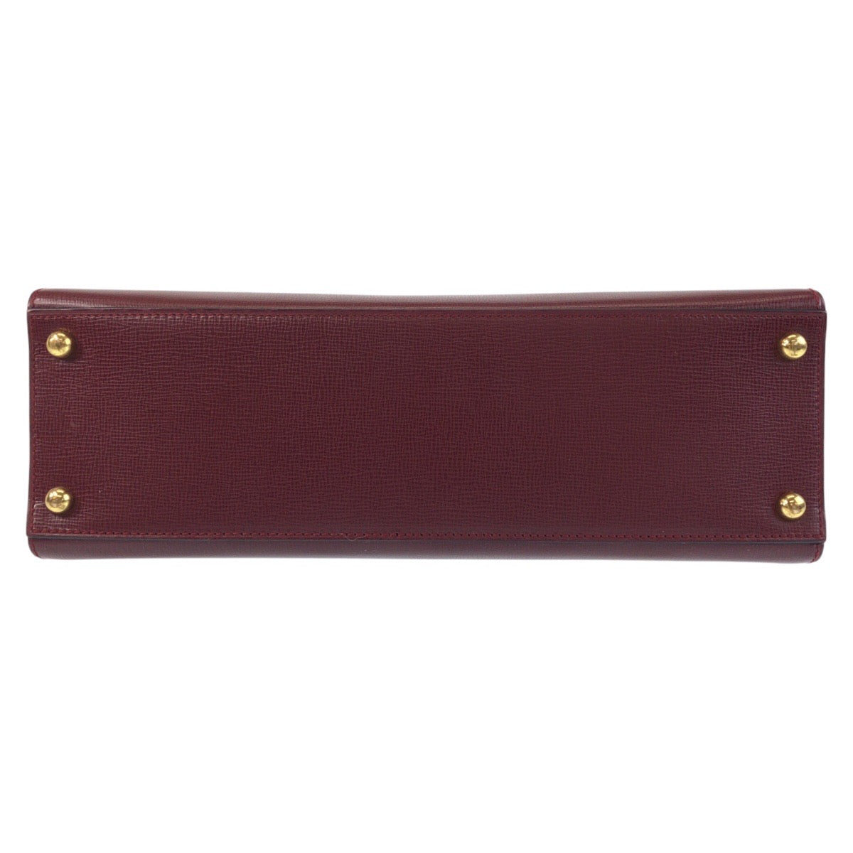 15918
CARTIER カルティエ マストライン ボルドー ゴールド金具 レザー ハンドバッグ  レディース A67