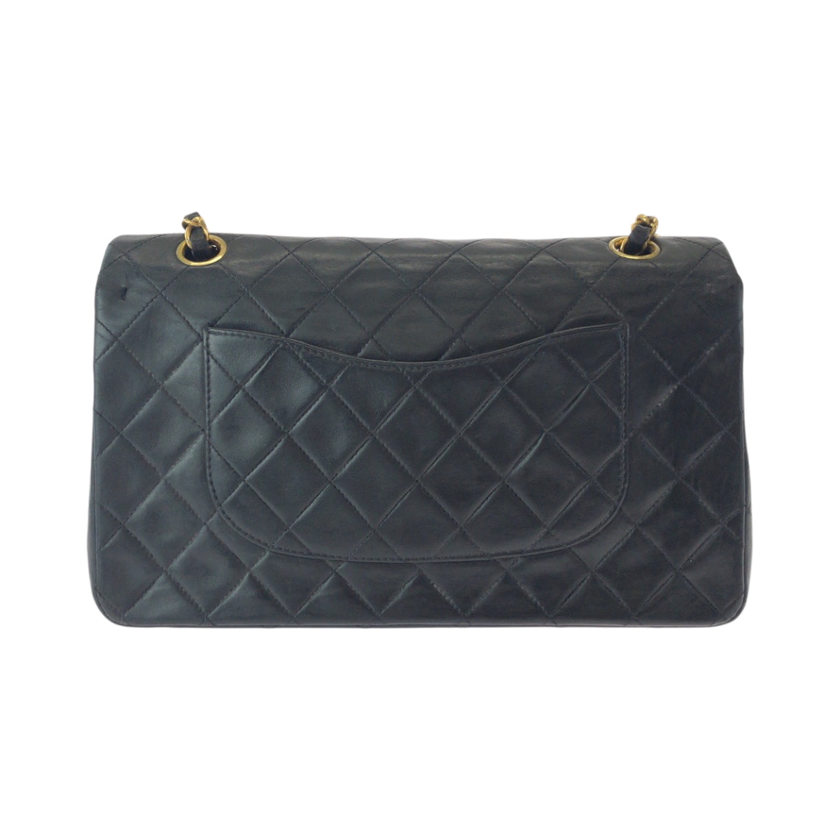 15919
CHANEL シャネル ヴィンテージ マトラッセ ダブルフラップ ココマーク ターンロック ブラック 黒 ゴールド金具 ラムスキン チェーンショルダーバッグ  レディース