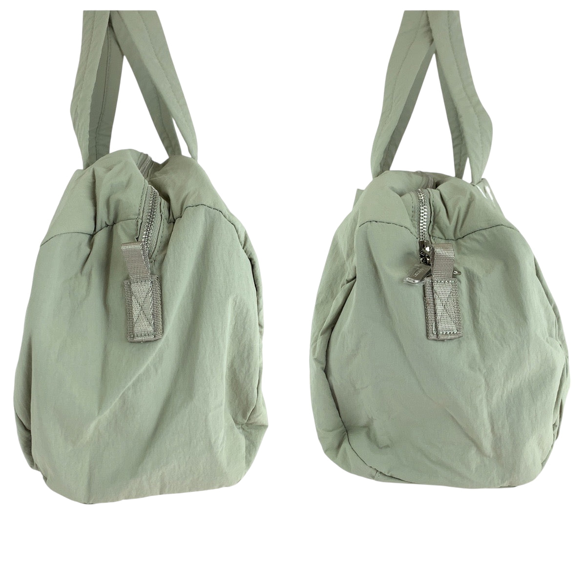 15932
lululemon ルルレモン グレー シルバー金具 ナイロン ショルダーバッグ ボストンバッグ  レディース