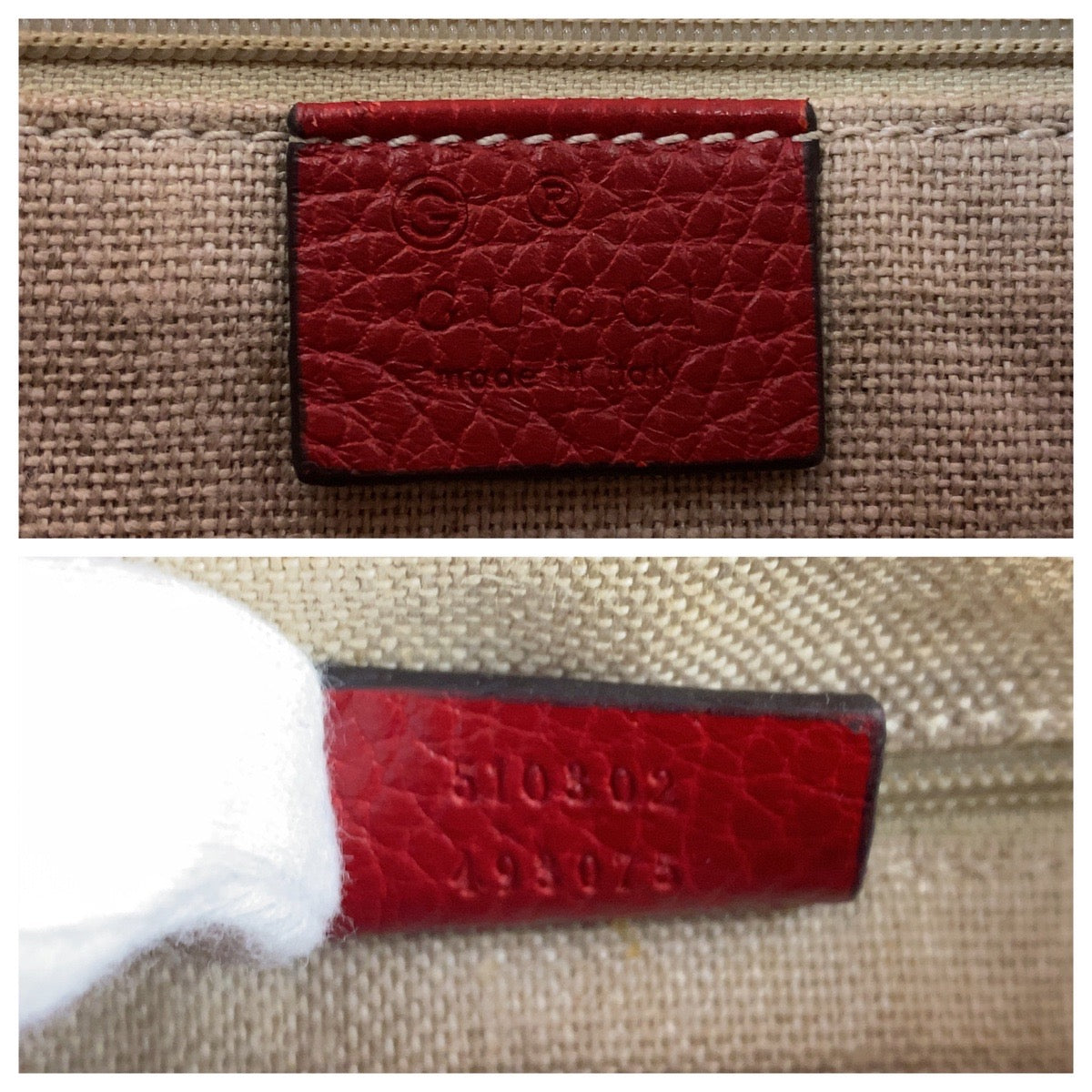 15941
GUCCI グッチ インターロッキング レッド ゴールド金具 レザー 510302 ショルダーバッグ ハンドバッグ 2way  レディース ABP68