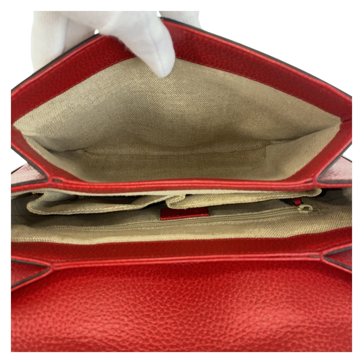 15941
GUCCI グッチ インターロッキング レッド ゴールド金具 レザー 510302 ショルダーバッグ ハンドバッグ 2way  レディース ABP68