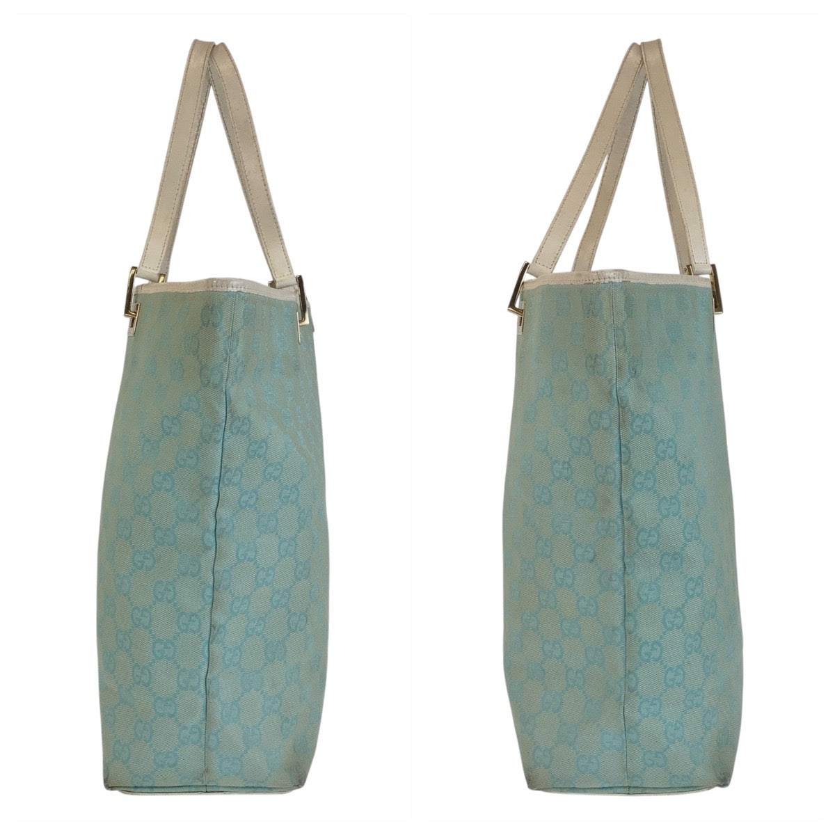 15948
GUCCI グッチ ミントグリーン ゴールド金具 GGキャンバス / レザー 002 1098 トートバッグ ショルダーバッグ  レディース