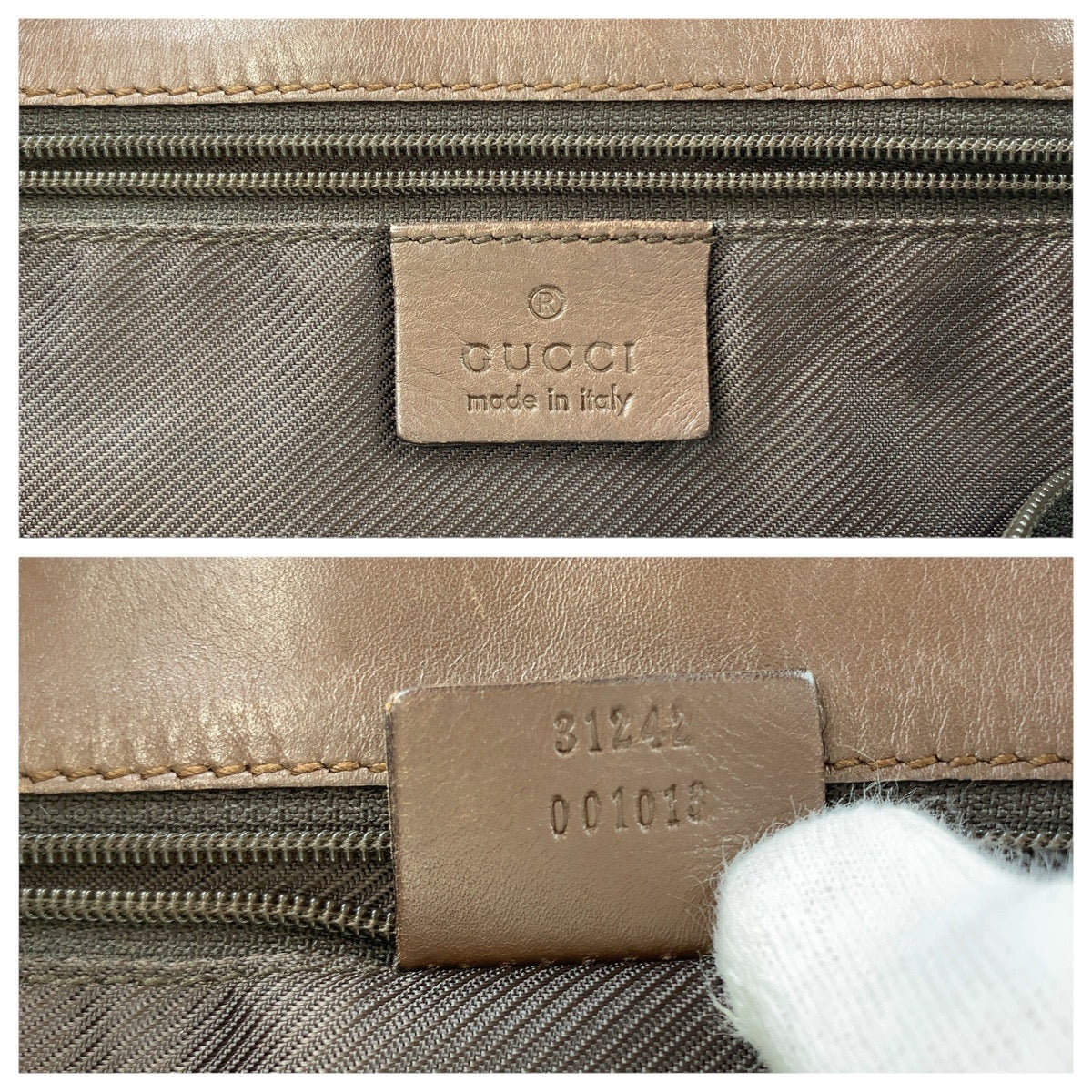 15958
GUCCI グッチ ブラウン シルバー金具 GGキャンバス / レザー 31242 トートバッグ ショルダーバッグ  レディース