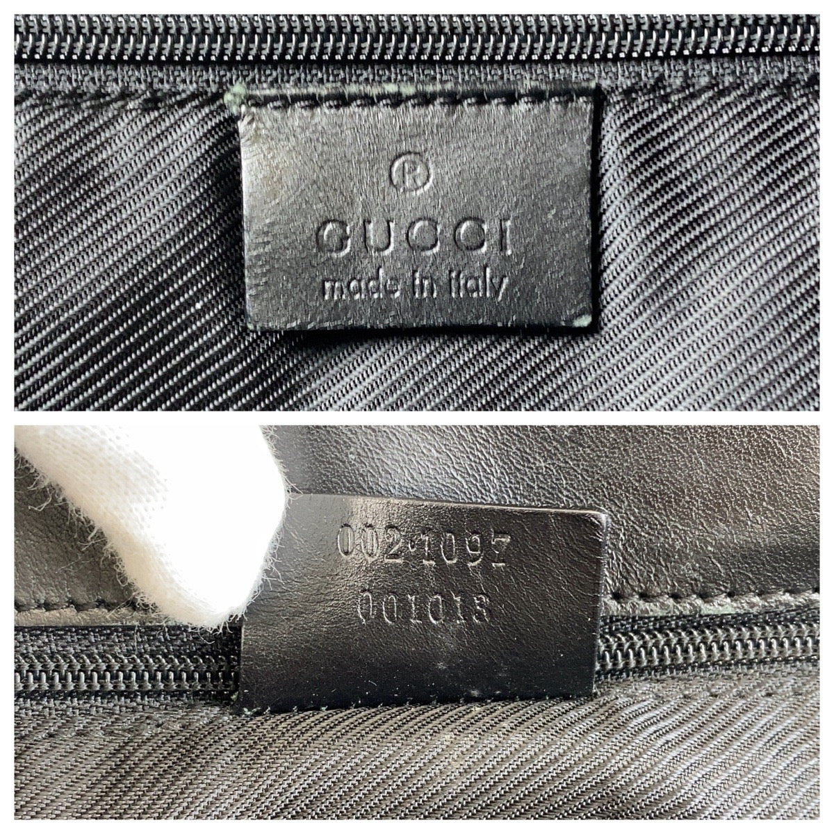 15959
GUCCI グッチ ブラック 黒 ゴールド金具 GGキャンバス / レザー 002 1097 トートバッグ ショルダーバッグ  レディース ABP33