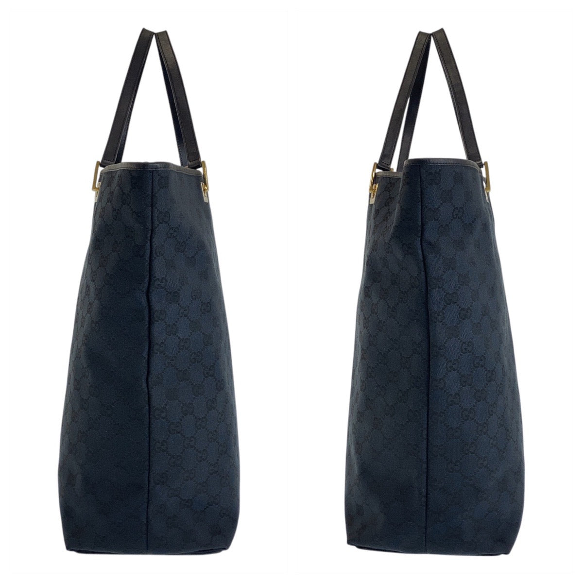 15959
GUCCI グッチ ブラック 黒 ゴールド金具 GGキャンバス / レザー 002 1097 トートバッグ ショルダーバッグ  レディース ABP33