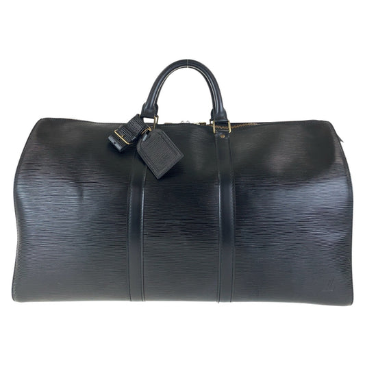 15966
LOUIS VUITTON ルイヴィトン エピ キーポル 50 ノワール ブラック 黒 ゴールド金具 レザー M42962 ボストンバッグ 男女兼用  レディース