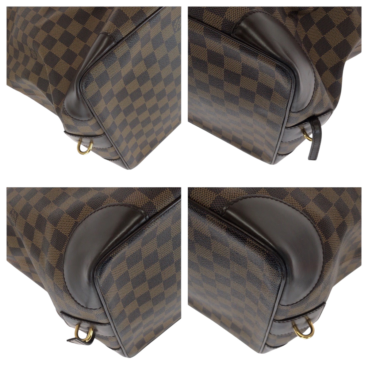 15967
LOUIS VUITTON ルイヴィトン ダミエ ヴァスラブ ブラウン ゴールド金具 PVC N41537 ボストンバッグ ハンドバッグ  レディース