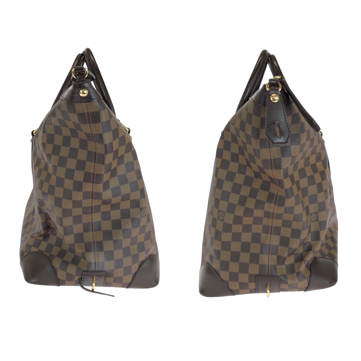 15967
LOUIS VUITTON ルイヴィトン ダミエ ヴァスラブ ブラウン ゴールド金具 PVC N41537 ボストンバッグ ハンドバッグ  レディース